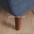 Sofa Fabric Midcentury 3 Seater le Wood Frame